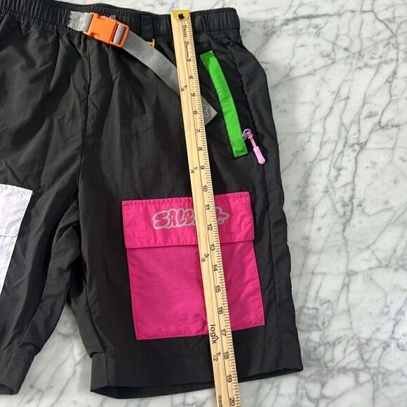 Salem Seven Mens 90’s Y2K Colorblock Shorts Sz M - Picture 6 of 8